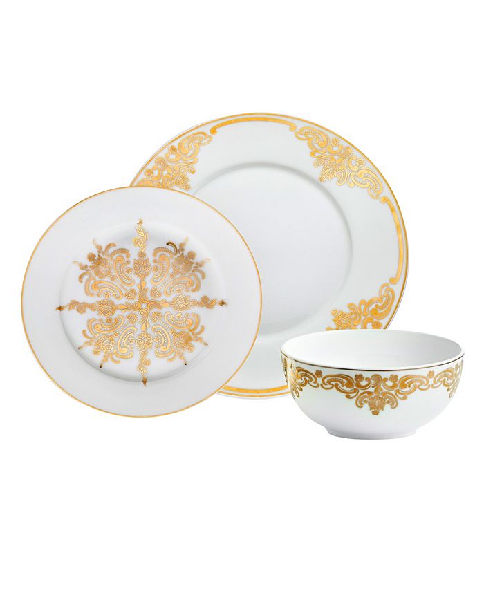 Godinger Baroque 12pc Dinnerware Set, Service for 4 Macy's