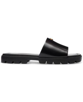 Florence "C" Logo Lug-Sole Slide-On Sandals