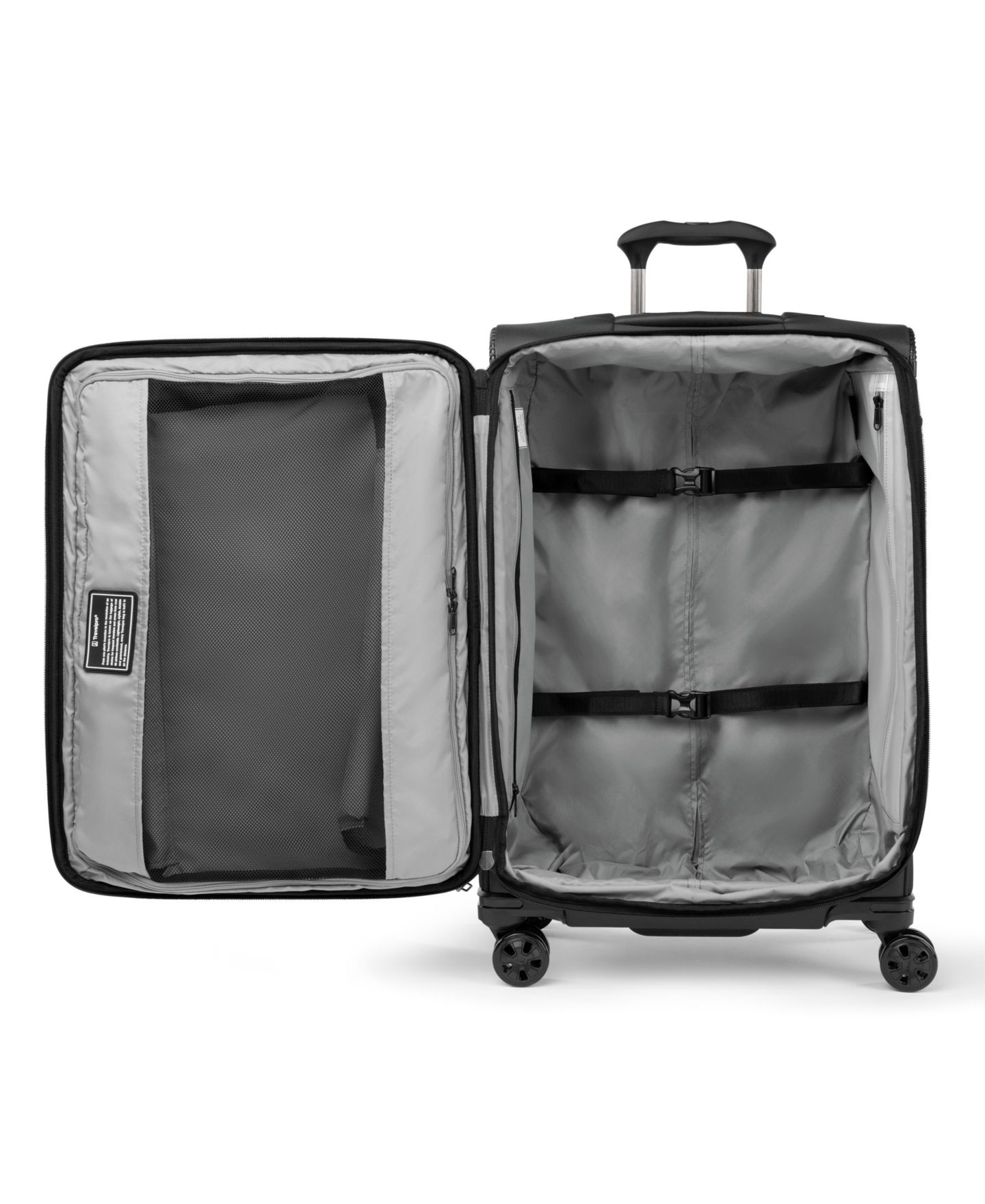 Чемодан Travelpro Crew Classic Medium Check-in Expandable Spinner, цвет: Угольно-чёрный — фото 7