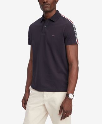 Tommy Hilfiger - Men's Monotype Stripe Cotton Polo