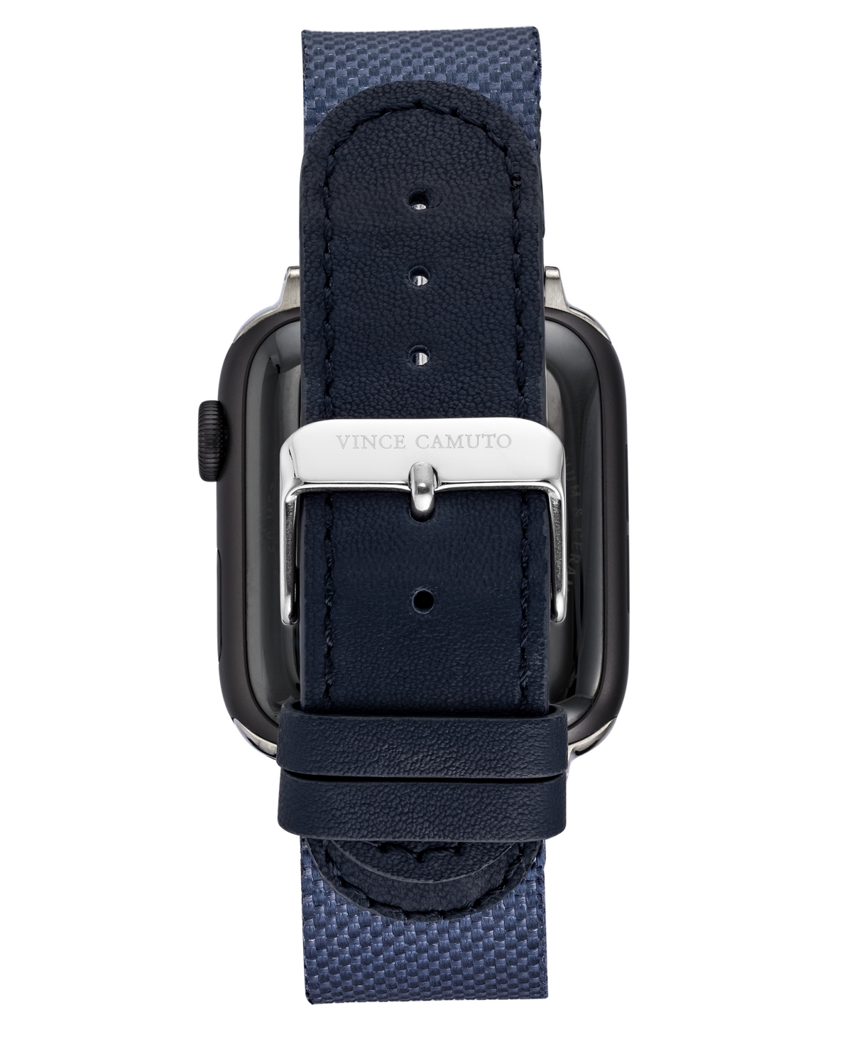 VINCE CAMUTO MEN'S NAVY PREMIUM NYLON BAND COMPATIBLE WITH 42MM, 44MM, 45MM, ULTRA, ULTRA2 APPLE WATCH 