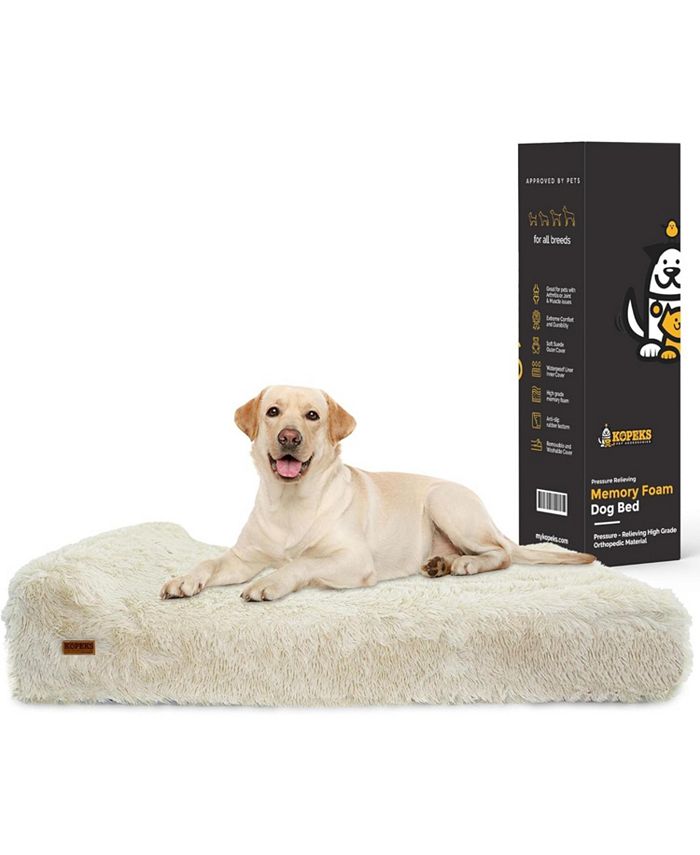 KOPEKS Orthopedic Dog Bed Memory Foam With Pillow XLarge Macy's