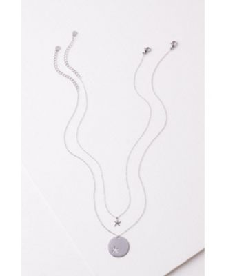 Community Silver Starfish Pendant Necklace Set
