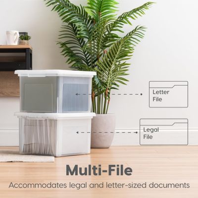 4 Pack Letter/Legal Size File Box