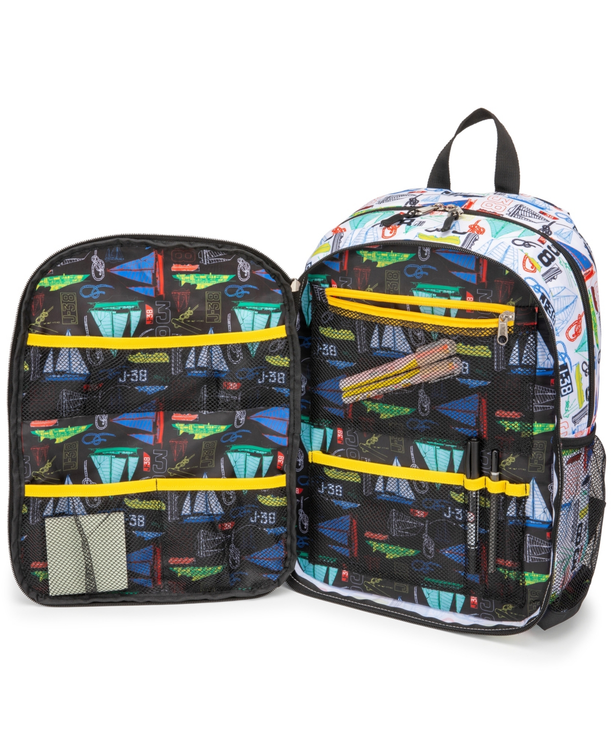Nautica Kids Backpack For School, 16" H In Sailboats