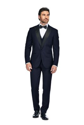 Men's 3-Piece Slim Fit Tuxedo with Peak Lapel
