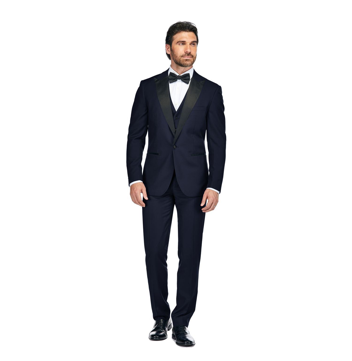 Men's 3-Piece Slim Fit Tuxedo with Peak Lapel