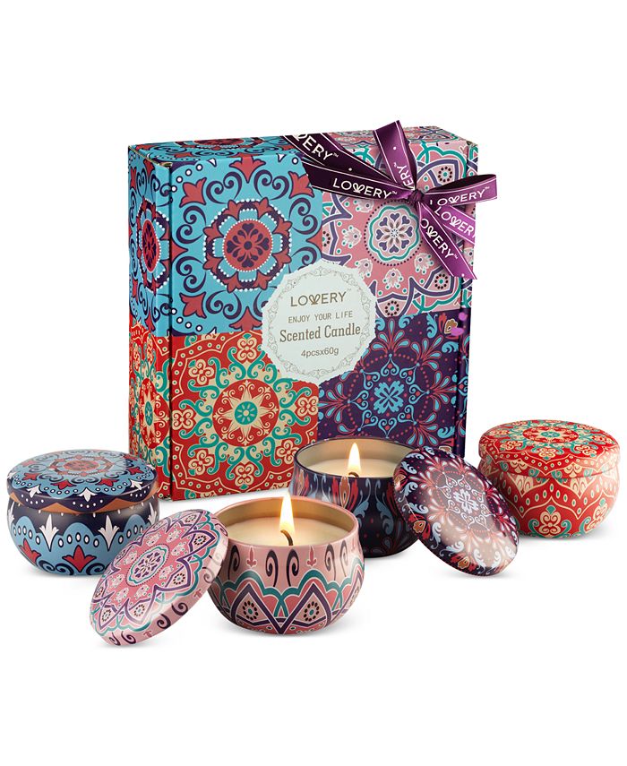 Lovery 4Pc. Travel Candle Gift Set Macy's