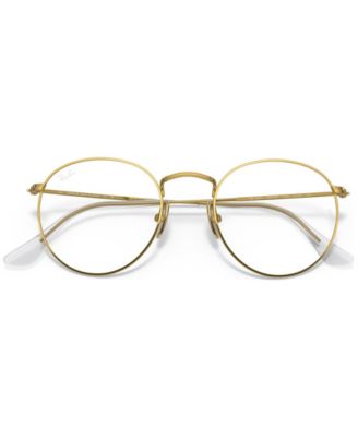 Unisex Round Titanium Optics Eyeglasses, RB8247V