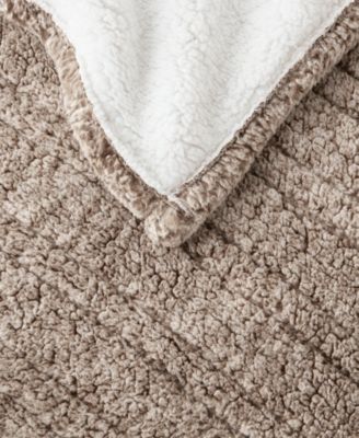 Marbled Sherpa Heated Throw, 50" x 60"