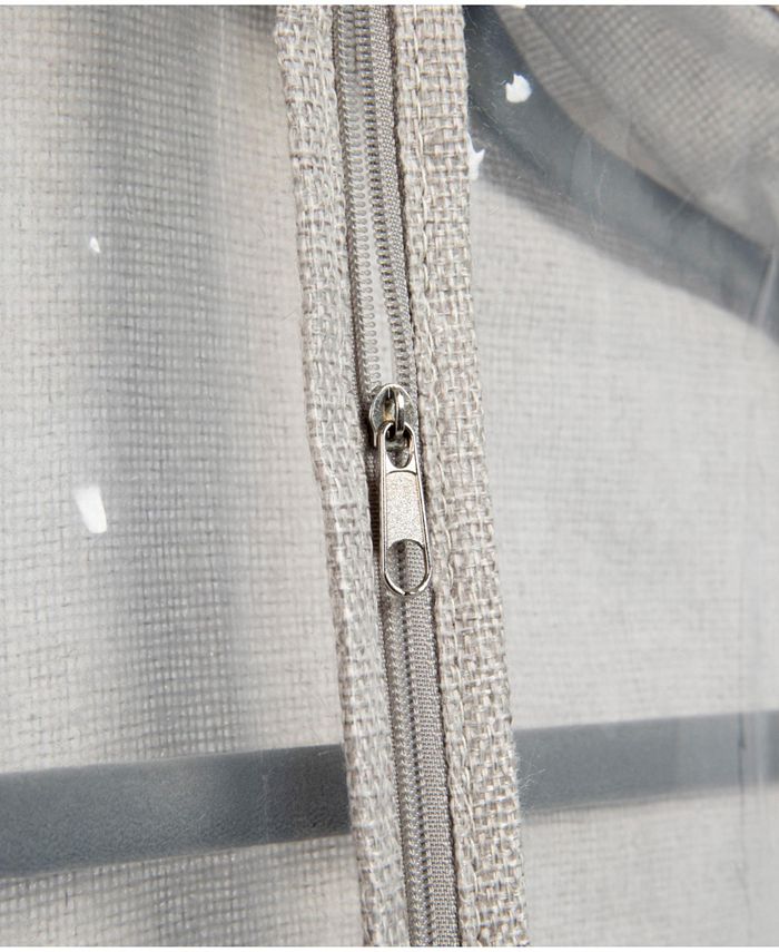 Household Essentials Hanging Zippered Garment Storage Bag with Clear
