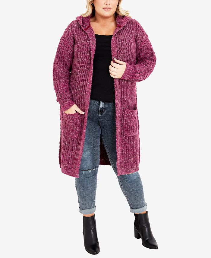 AVENUE Plus Size Chelsea Long Sleeve Coatigan Sweater Macy's — free download