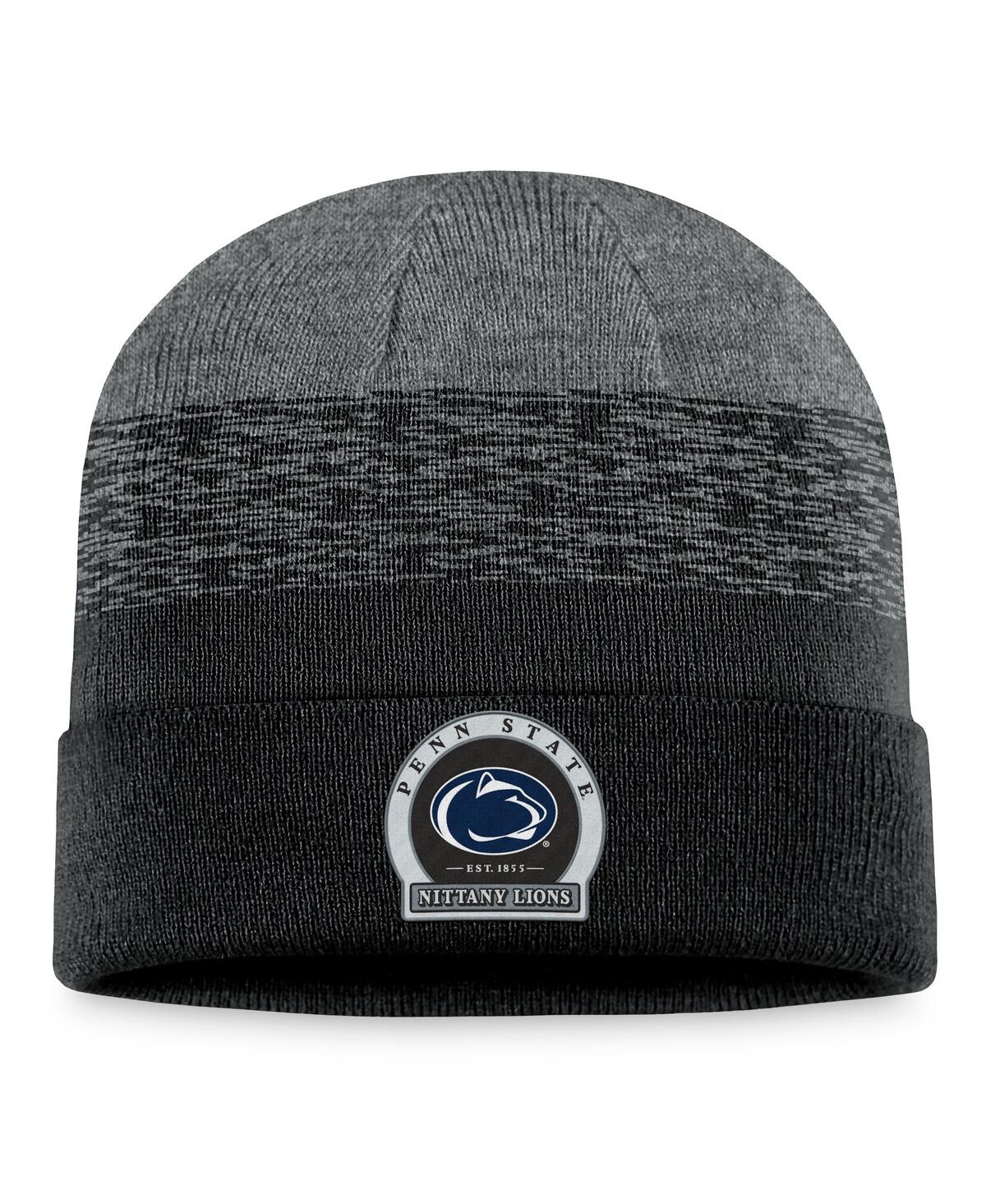 Top Of The World Men's  Heather Black Penn State Nittany Lions Frostbite Cuffed Knit Hat