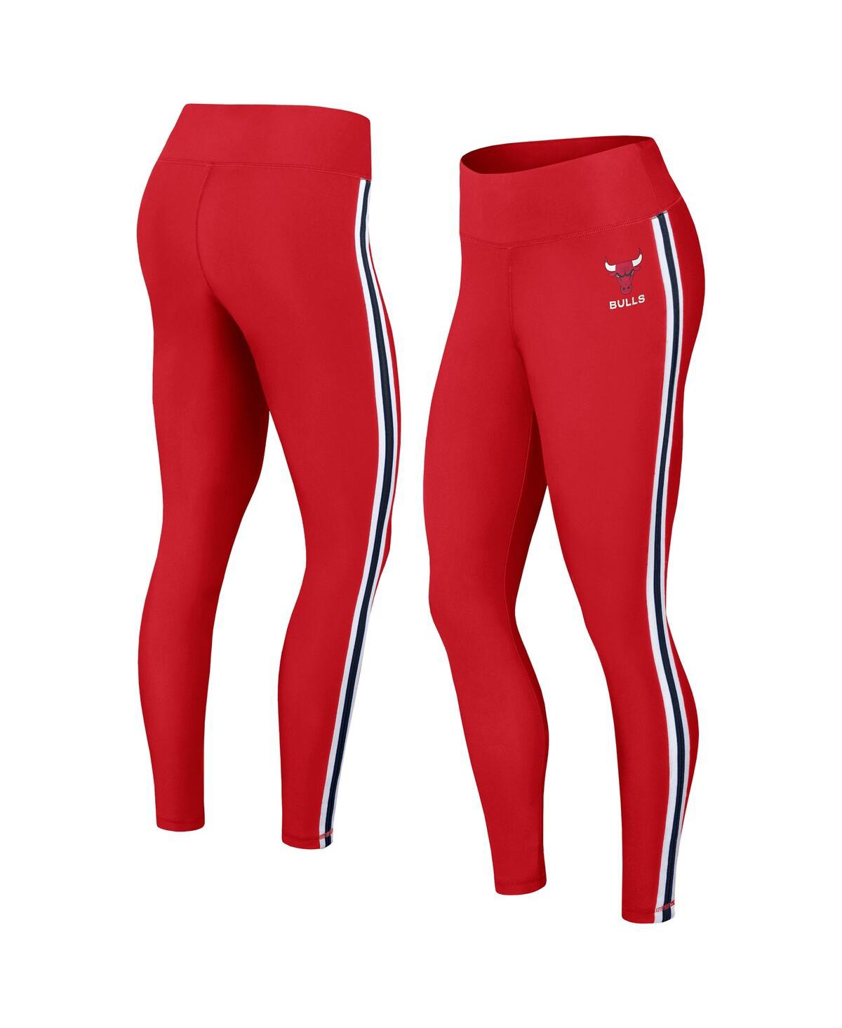 Shop Wear By Erin Andrews Women's  Red Chicago Bulls Color-block Leggings