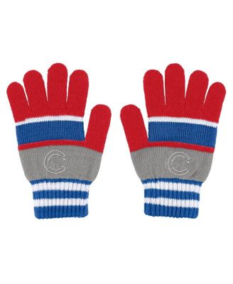 Women's Chicago Cubs Stripe Glove and Scarf Set