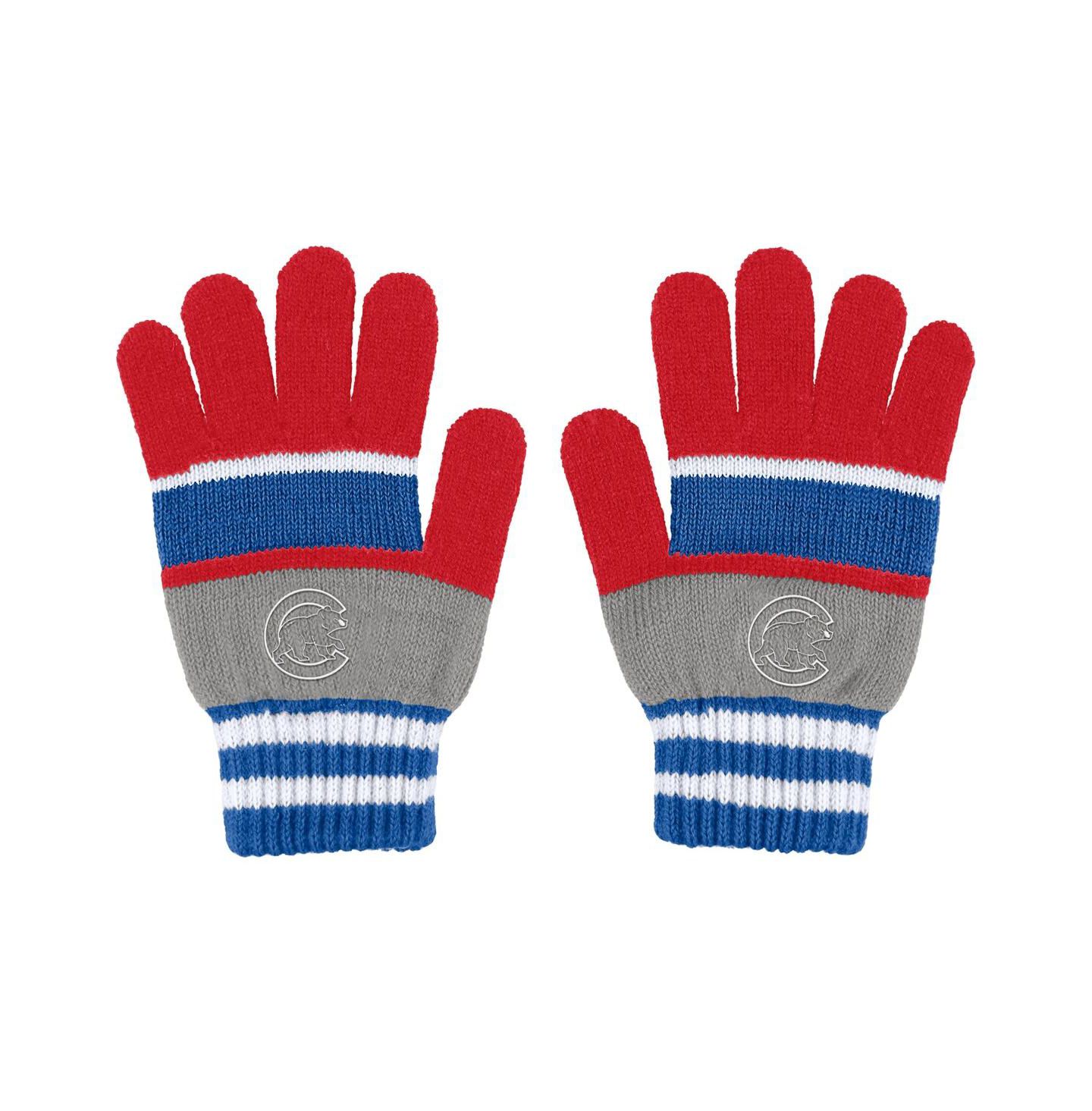 Женские аксессуары WEAR by Erin Andrews Chicago Cubs Stripe Glove and Scarf Set — фото 2
