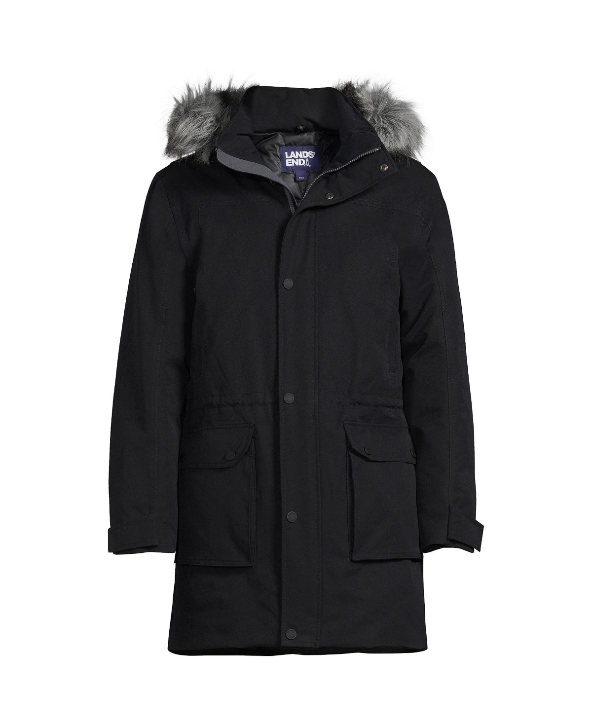 Men's Tall Expedition Waterproof Winter Down Parka - Black