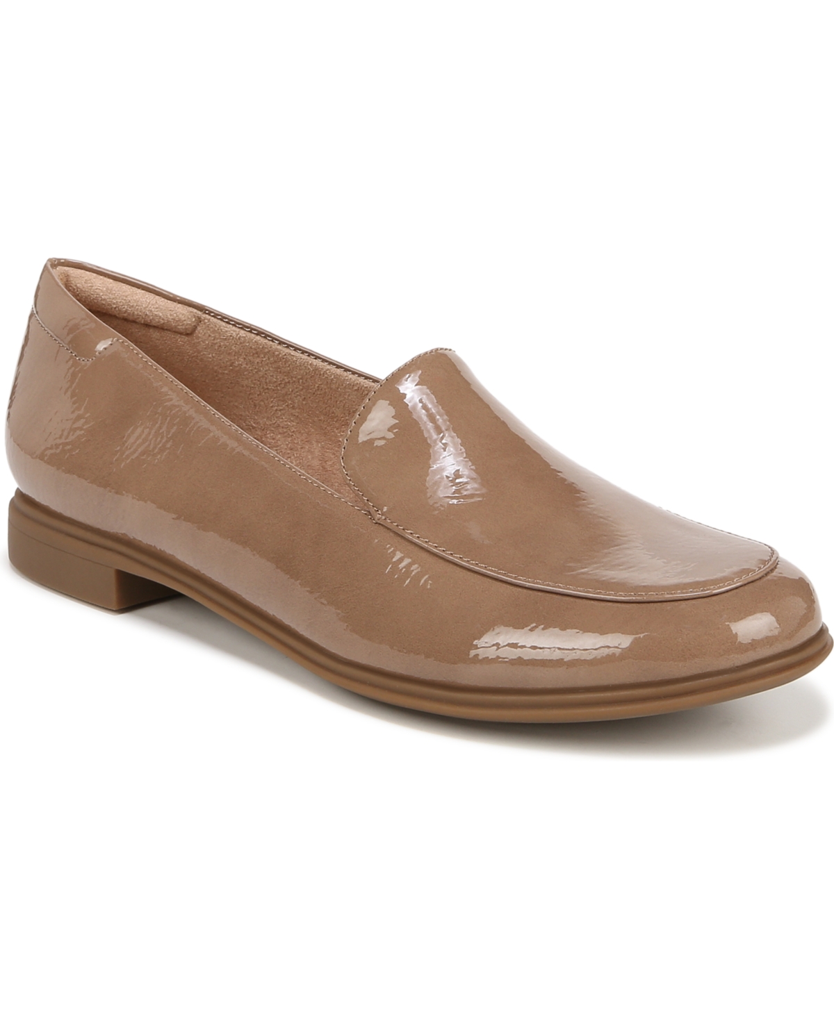 Soul Naturalizer Luv Loafers In Dark Taupe Patent Faux Patent