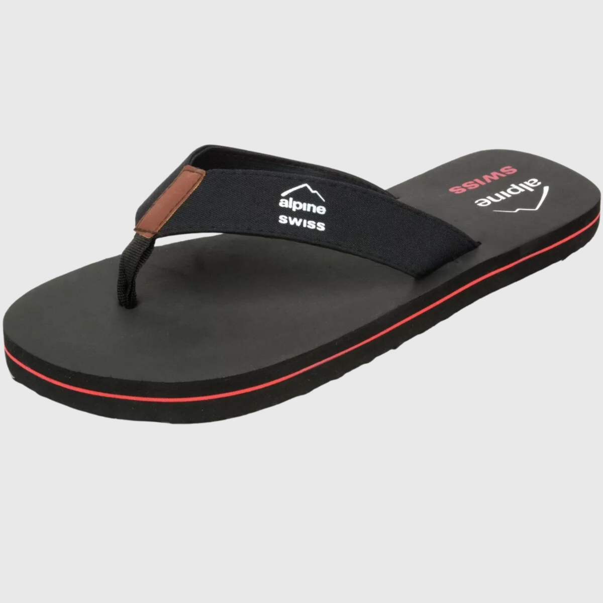 Mens Flip Flops Beach Sandals Eva Sole Lightweight Comfort Thongs - Gray