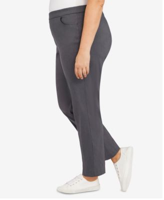 Plus Size Classic Allure Tummy Control Pull-On Average Length Pants