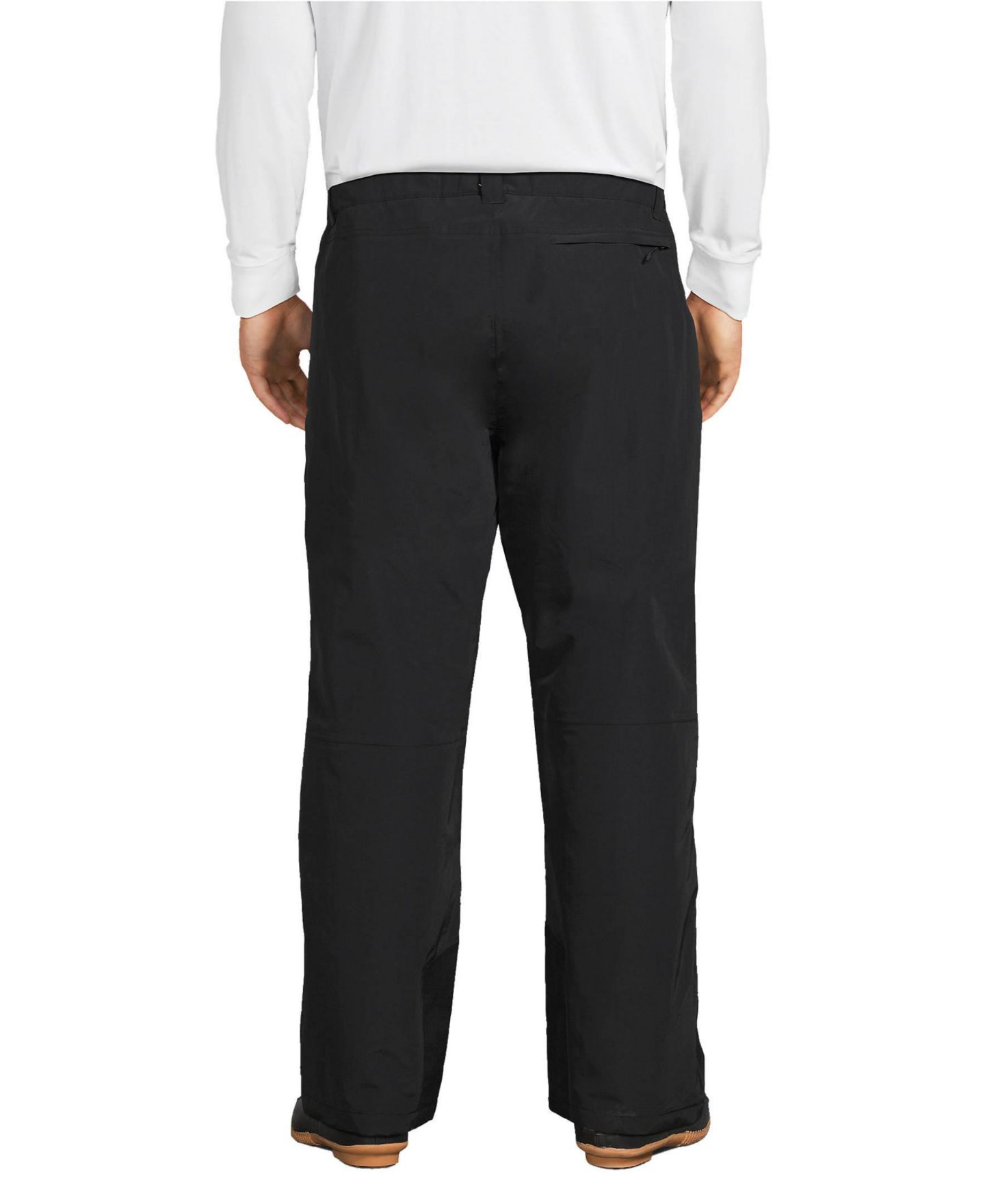 Мужские брюки Lands' End Big & Tall Squall Waterproof Insulated Snow, цвет: Чёрный — фото 4