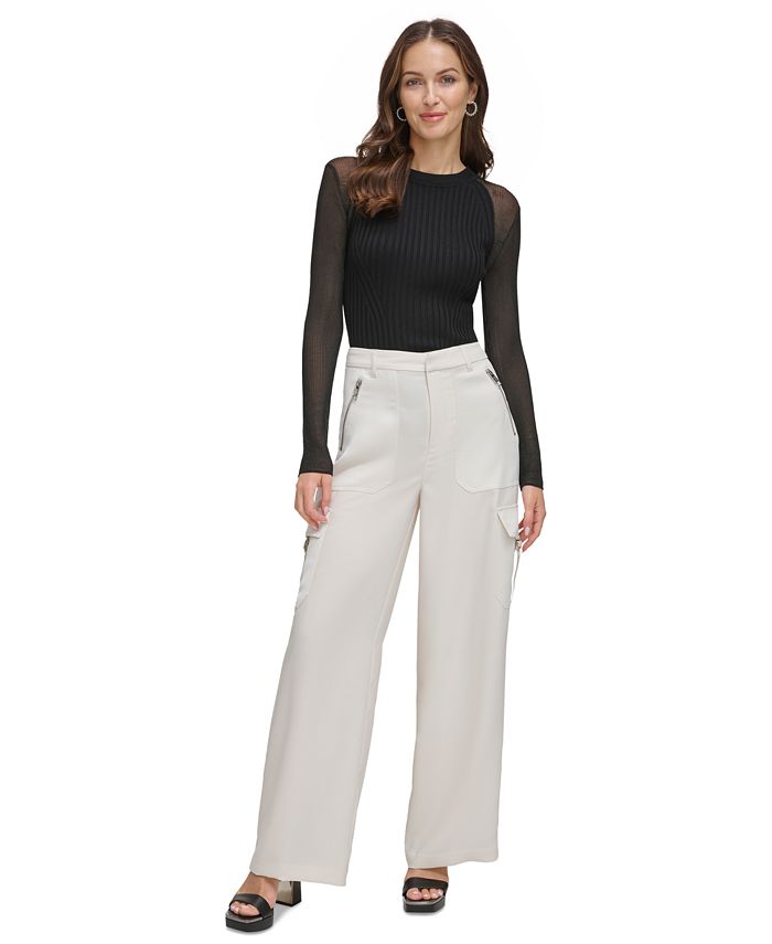 DKNY Women's Performance Trouser - Relaxed Fit Seychelles