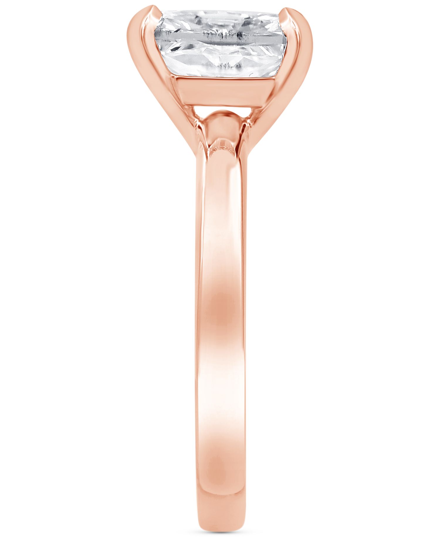 Certified Lab Grown Diamond Radiant-Cut Solitaire Engagement Ring (3 ct. t.w.) in 14k Gold