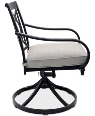 CLOSEOUT! St Croix Outdoor 7-pc Dining Set (68x38" table + 4 dining chairs + 2 swivel chairs), Created for Macy's