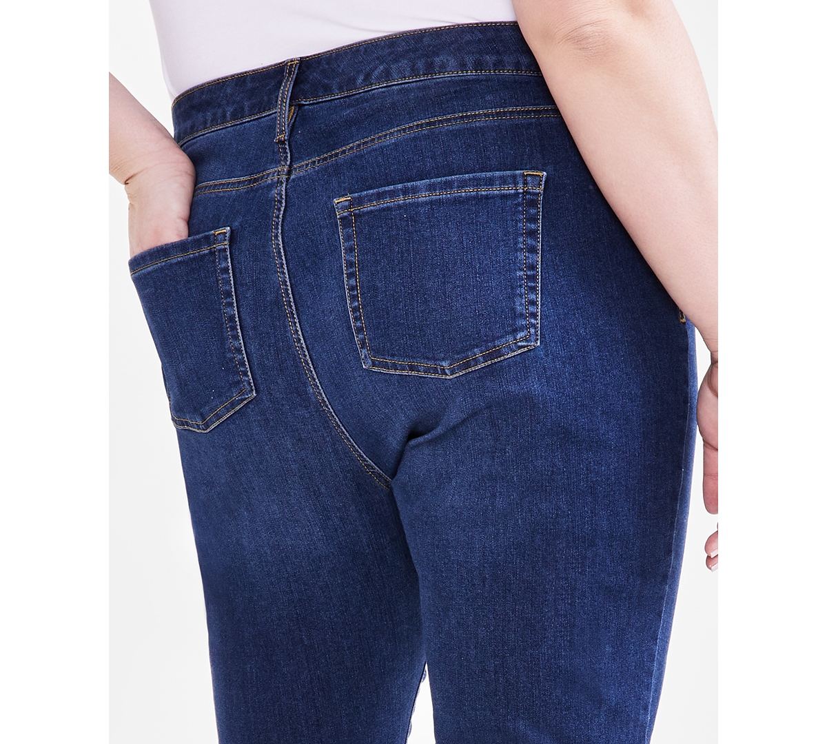 Style & Co Plus Size Mid Rise Curvy Bootcut Jeans, Created for Macy's