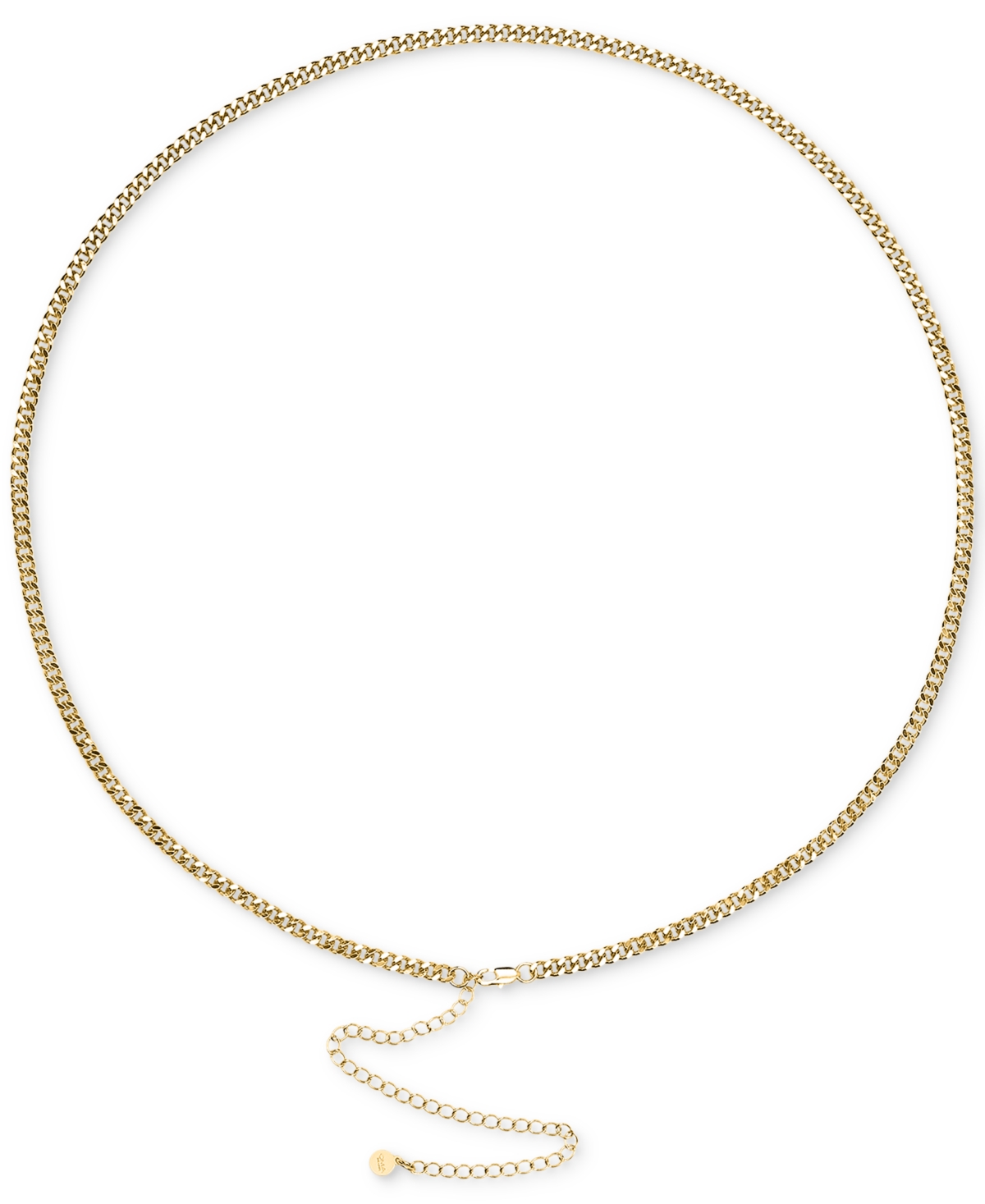 18k Gold-Plated Cuban Link Waist Chain - Gold