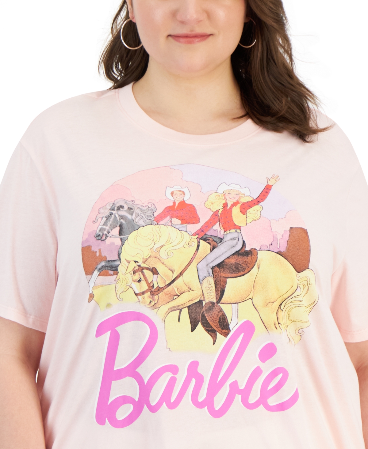 Love Tribe Trendy Plus Size Western Barbie Graphic T-Shirt