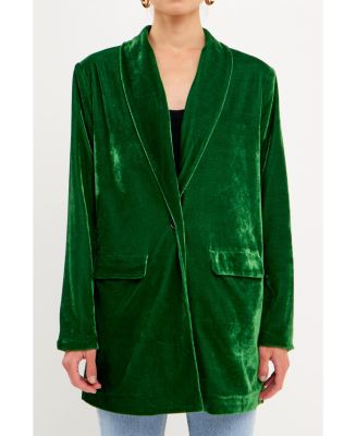 Lauren Ralph Lauren Women's Velvet Hooded Puffer Coat - Macy's