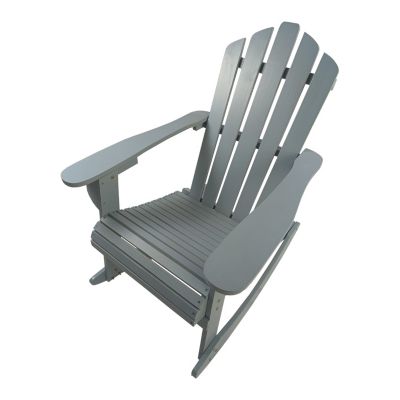 Reclining Wooden Outdoor Rocking Adirondack Chair