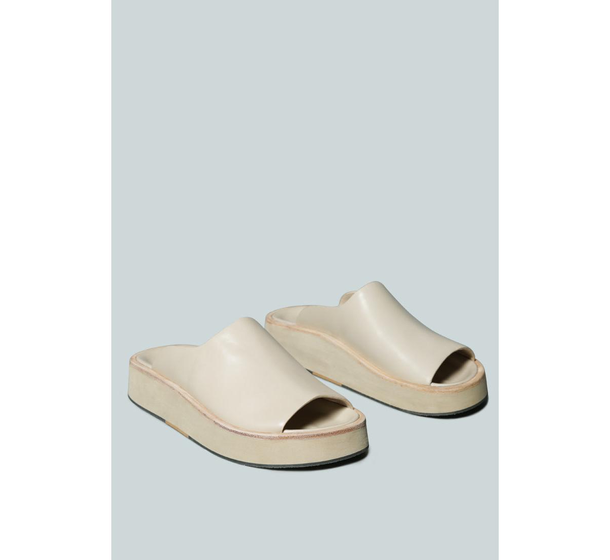 Jolie Womens Platform Slip-On Sandals - Nude