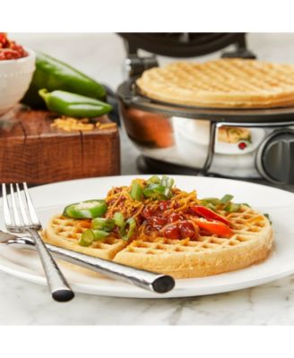 All-Clad Classic Stainless Steel Round Waffle Maker, 1 slice