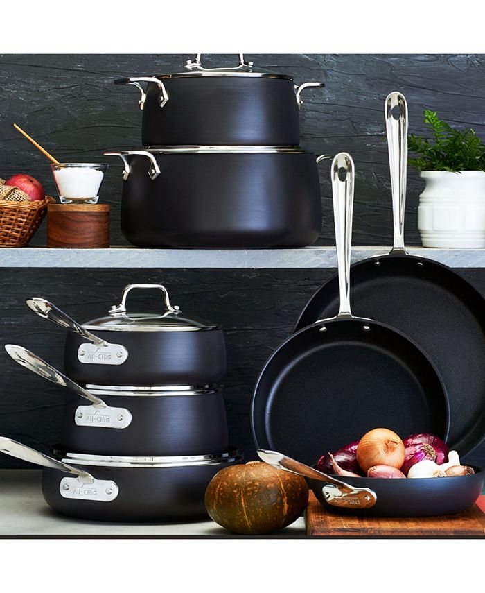 AllClad HardAnodized Cookware Set, 13 Piece Macy's