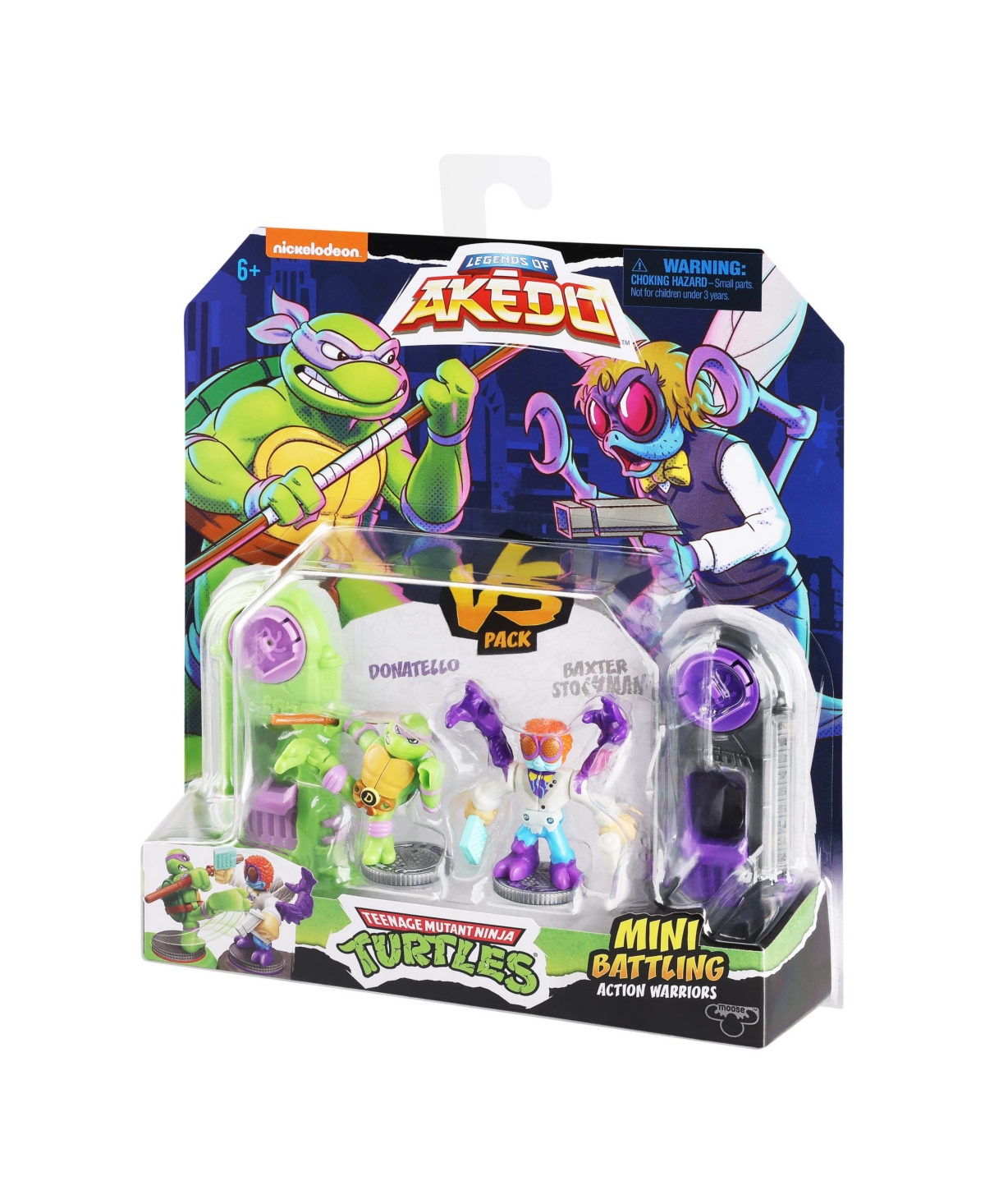 Shop Akedo Donatello Versus Baxter Stockman Action Figure In Multi Color
