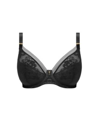 Fusion Lace Underwire Padded Plunge Bra