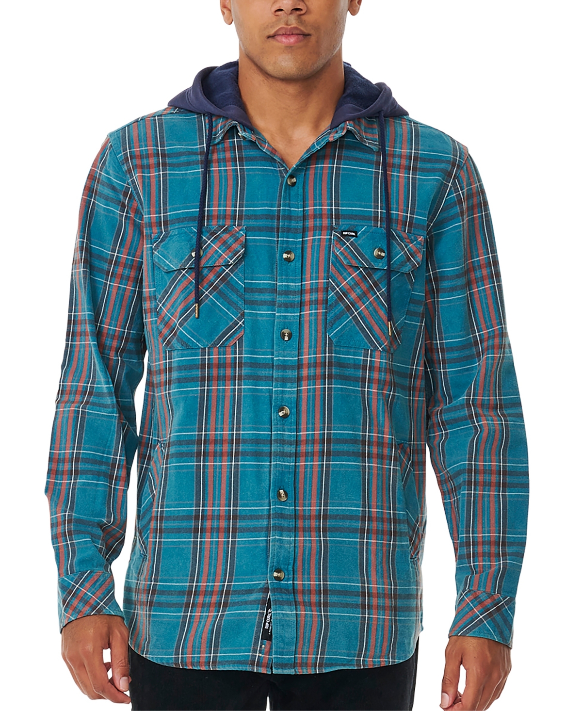 Men's Ranchero Flannel Long Sleeve Shirt - Ocean