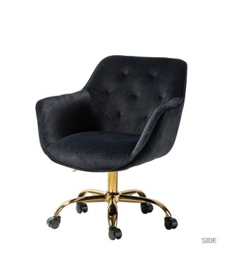 Simplie Fun Somnus Task Chair With Tufted Back And Golden Base - Macy's