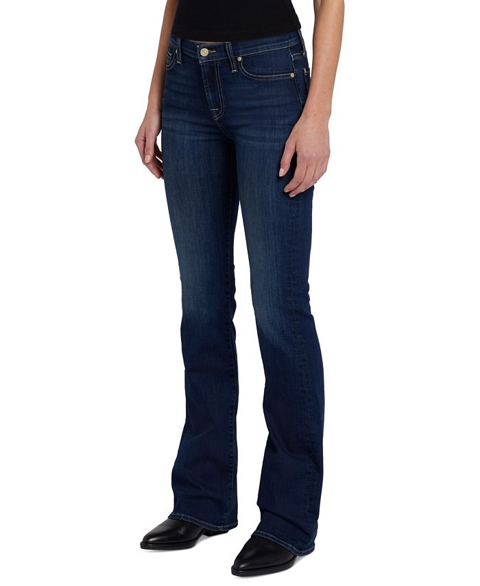 Buy HiFi High Waist Bell Bottom Bootcut Jeans (Black, 32) at