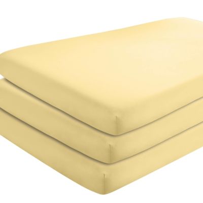 Microfiber Pack of 3 Fitted Crib Sheet, Crib