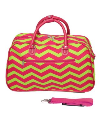 Chevron 21-inch Carry-On Shoulder Duffel Bag