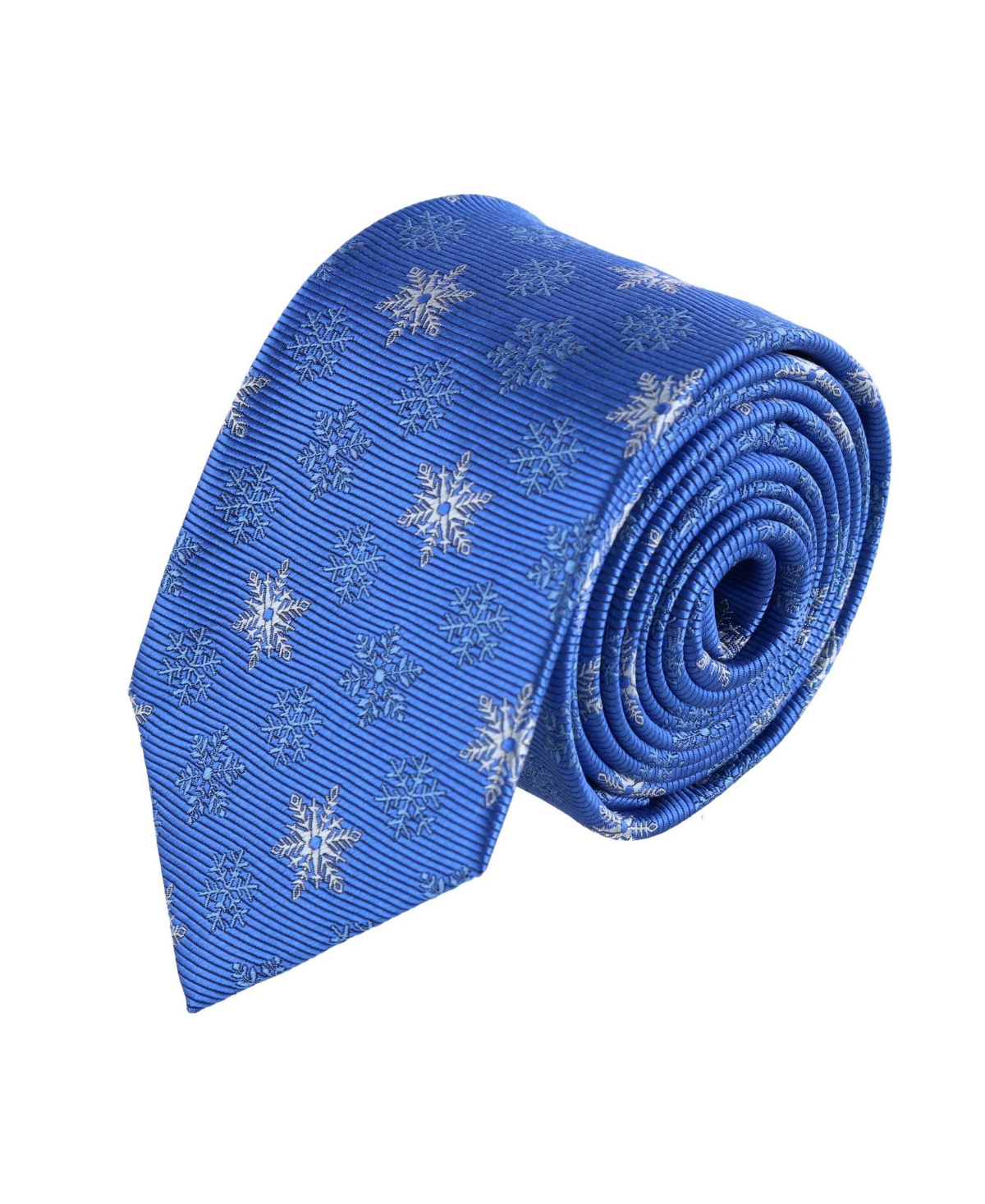 Let It Snow Novelty Snowflake Necktie - Light blue