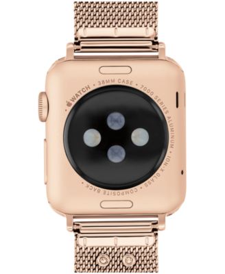 Rose Gold-Tone Stainless Steel Mesh Bracelet for 38, 40, 41mm Apple Watch