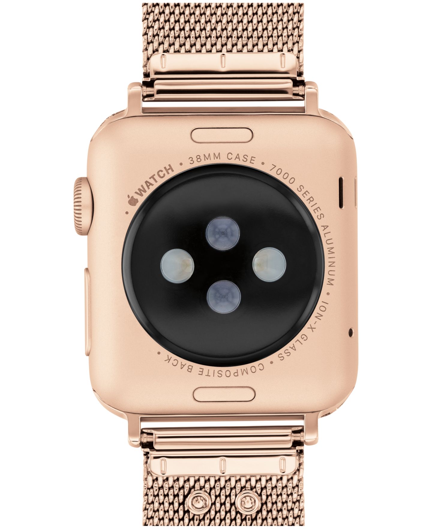 Браслет Coach сетчатый для Apple Watch 38/40/41 мм розовое золото — фото 4