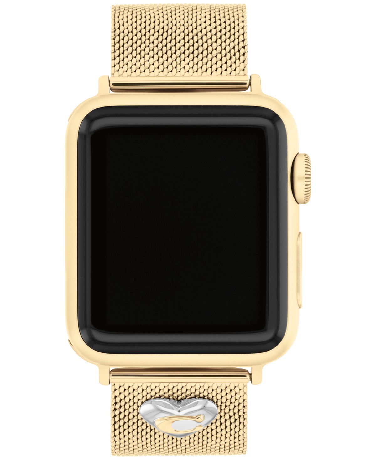 COACH Gold-Tone Stainless Steel Mesh Bracelet for 38, 40, 41mm Apple Watch — фото 1