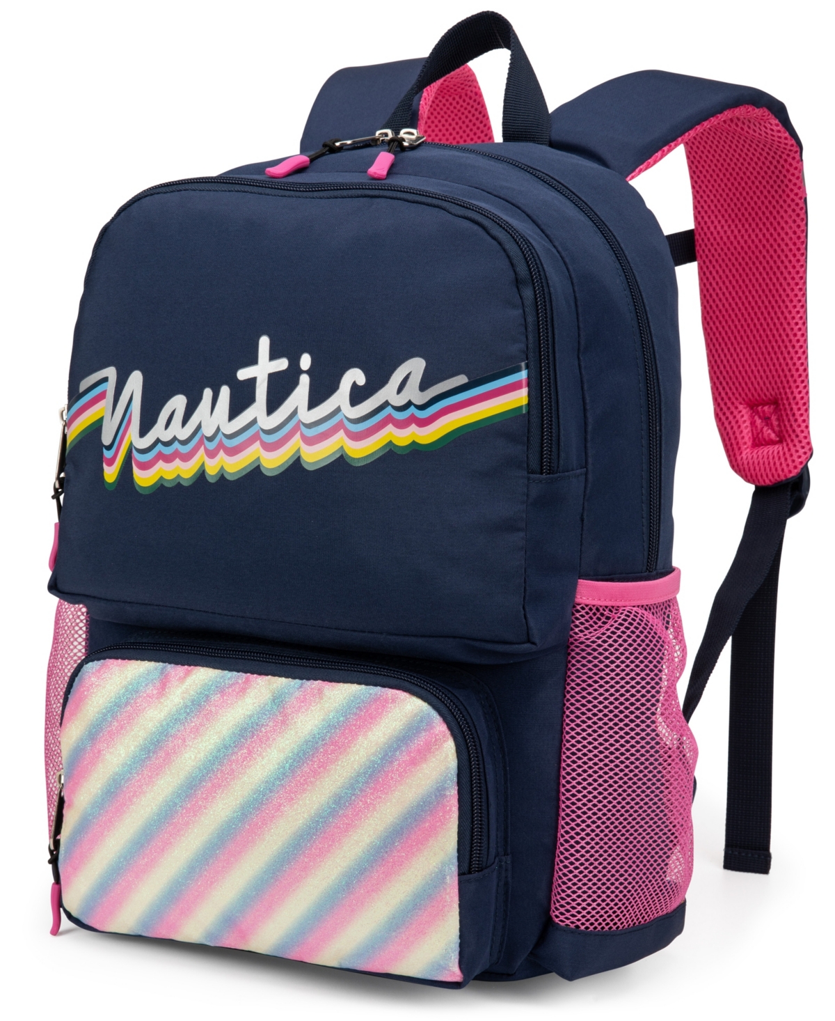 Shop Nautica Kids Backpack For School, 16" H In Retro Rainbow