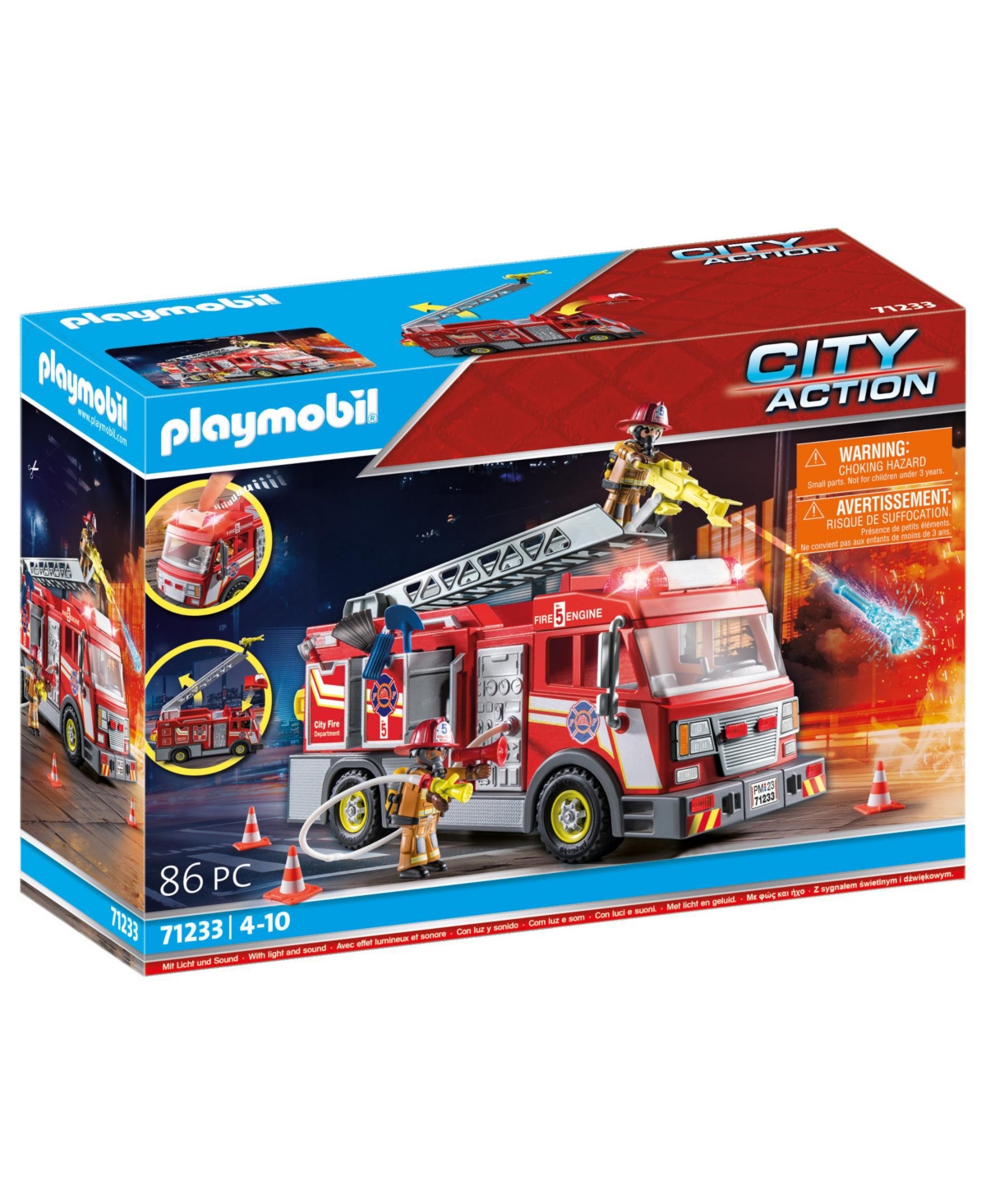 Shop Playmobil Fire Truck In Multi