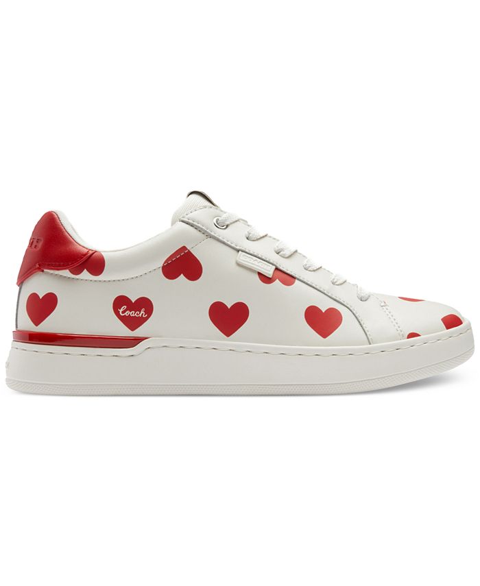 COACH Women's Lowline Signature Valentines Day Lace-Up Sneakers - Macy's